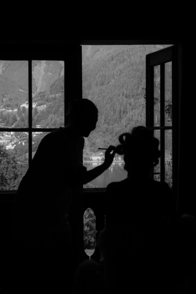Getting Ready einer Alpenhochzeit